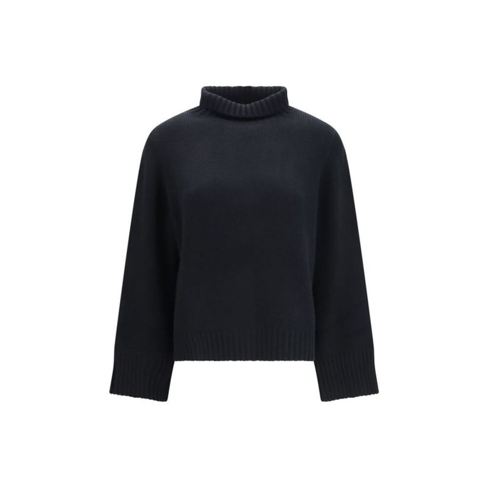 Allude Black Cashmere Women's Turtleneck